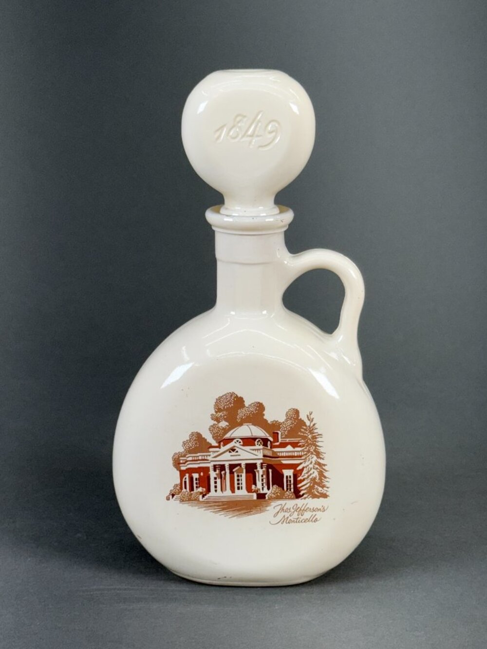 Vintage 1968 Old Fitzgerald Monticello Decanter Thomas Jefferson Stitzel Weller